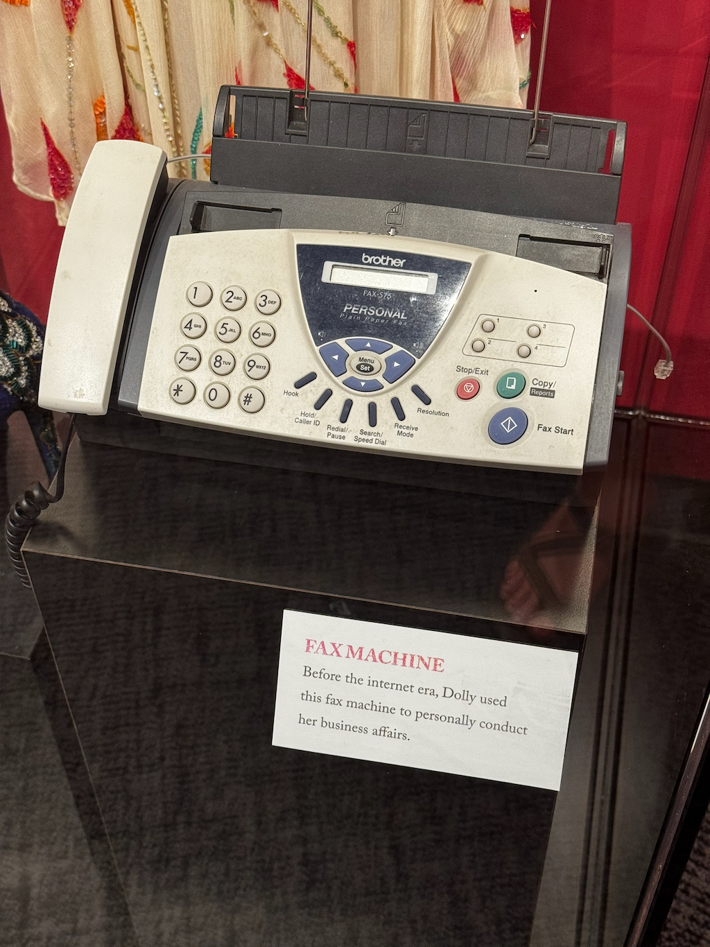 Dolly’s fax machine