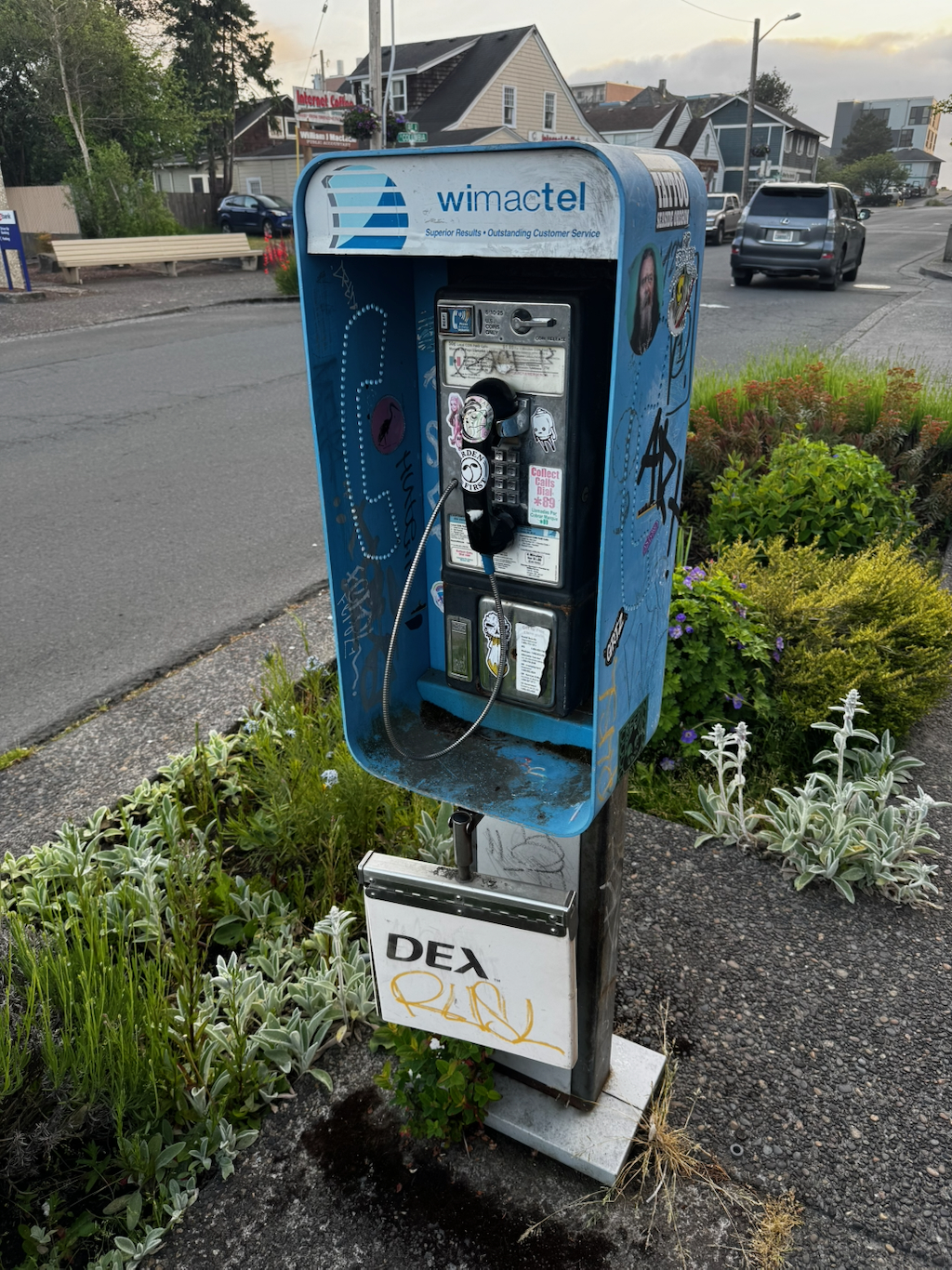 Old timey phone booth